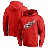 Detroit Red Wings Red All Stitched Pullover Hoodie,baseball caps,new era cap wholesale,wholesale hats